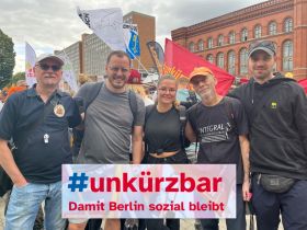 🤝Solidarisch auf die Straße – für ein #unkürzbares Berlin